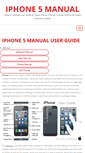 Mobile Screenshot of iphone5manualguide.com