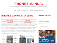 Tablet Screenshot of iphone5manualguide.com